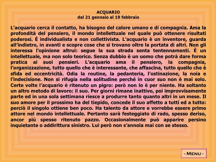 Segni zodiacali Segno zodiacale 21 gennaio