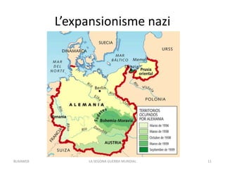 L’expansionisme nazi
LA SEGONA GUERRA MUNDIAL 11BUXAWEB
 