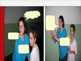 Marina, constata que a patroa está ali e as colegas de trabalho também. Pensa em fugir, mas logo é alcançada por elas. Meu Deus, é a Dona Olga e as meninas! Corra Felipe, vamos sair daqui! Quem são elas mamãe? Porque temos que fugir delas? Calma, não fiquem bravas. Dona Olga, por favor eu posso explicar tudo. Nossa, elas parecem muito nervosas! 