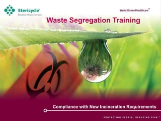 Compliance with New Incineration Requirements
Waste Segregation Training
 
