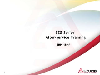 1
SEG Series
After-service Training
5HP~15HP
 