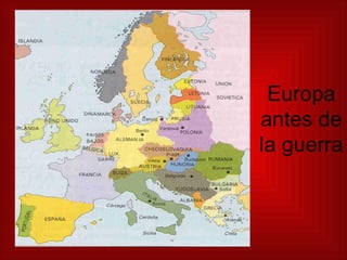 Europa antes de la guerra 