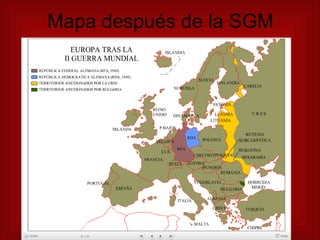 Mapa después de la SGM 