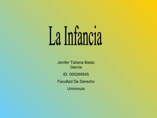 Jenifer Tatiana Basto
        García
   ID. 000269545
Facultad De Derecho
     Uniminuto
 
