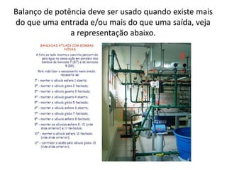 Balanço de potência deve ser usado quando existe mais
do que uma entrada e/ou mais do que uma saída, veja
               a representação abaixo.
 