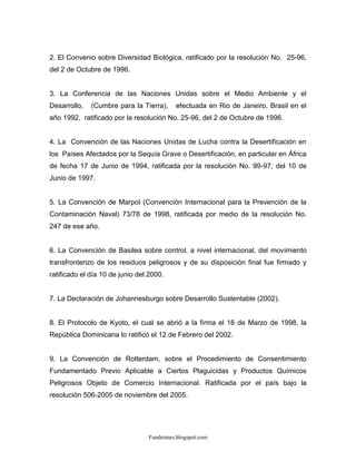 DIAGNÓSTICO DE LA RESERVA ACUÍFERA DE REPÚBLICA DOMINICANA COMO UNA PREOCUPACIÓN  DE LA SEGURIDAD NACIONAL, (SEGUNDA DE TRES ENTREGAS)