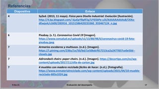 Referencias
9-Dec-21 17
Diapositiva Enlace
4 SyZed. (2013, 11 mayo). Física para Diseño Industrial: Evolución [Ilustración...