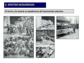 Invasión alemana de la URSS (1942).b. La Fase MundialIngreso en la guerra de Estados Unidos y Japón.Desarrollo de la alianza entre Estados Unidos, Unión Soviética y Gran Bretaña.Italia se rindió en junio de 1944.Alemania se rindió en abril de 1945, ante los rusos.Japón se rindió en septiembre ante EE.UU., tras las bombas de Hiroshima y Nagassaki.