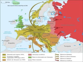 Alemania superaba a los países aliados en potencial económico, pero agotó sus recursos y perdió mucho material bélico en el frente Ruso.