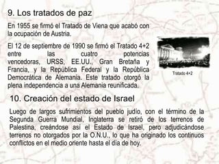 11. El concilio del Vaticano IIA partir de la Segunda Guerra Mundial se aceleraron los cambios sufridos por la sociedad internacional. La Iglesia Católica reconoció la necesidad de adaptarse a esos cambios y amoldarse de esa manera a la realidad del momento. La Iglesia inició así un proceso de "puesta al día".