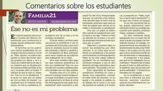 Comentarios sobre los estudiantes
 