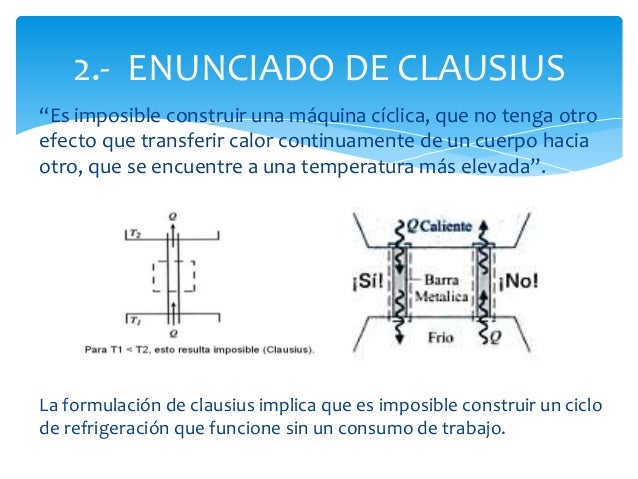 Segunda ley de la termodinamica