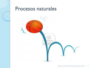 Procesos naturales
4Docente: I.Q. María Ceniza Díaz Hernández
 