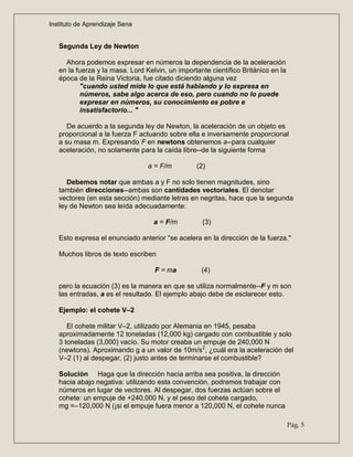 Segunda ley de newton | PDF