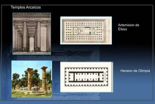 Templos Arcaicos



                   Artemision de
                   Éfeso




                    Heraion de Olimpia
 