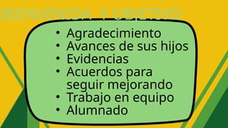 Reunión con padres de familia ciclo escolar 2025-2026 | PPTX