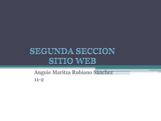 Anguie Maritza Rubiano Sánchez
11-2
 