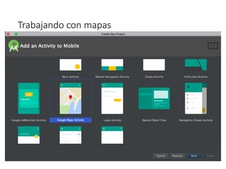 Trabajando con mapas
 