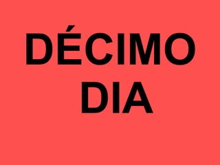 DÉCIMO  DIA 