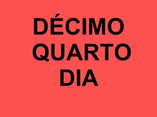 DÉCIMO  QUARTO DIA 