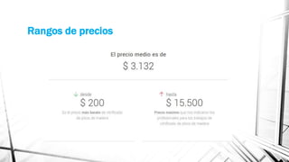 Rangos de precios
 
