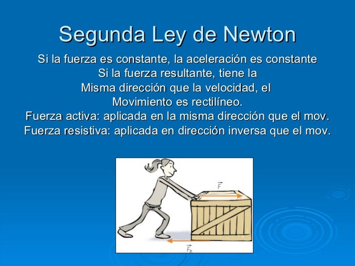 Segunda y tercera ley de newton