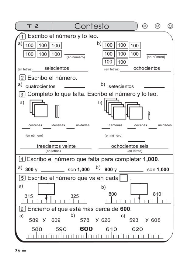 Guia De Matematicas Para Segundo Grado Ejercicios