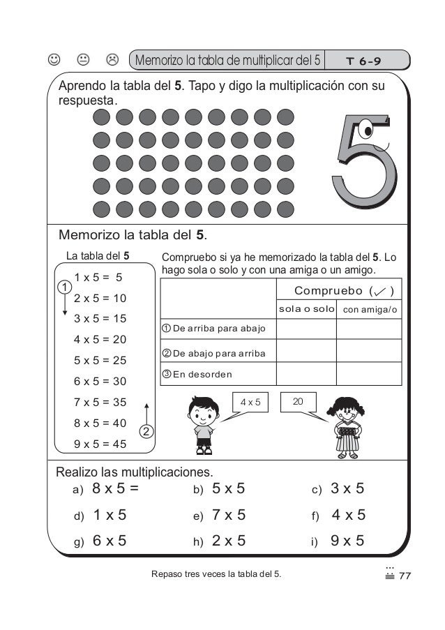 Multiplicacion Ejercicios De Matematicas Para Niños De Segundo Grado