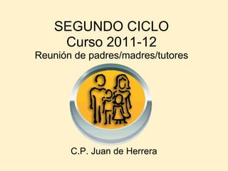 SEGUNDO CICLO Curso 2011-12 Reunión de padres/madres/tutores C.P. Juan de Herrera 