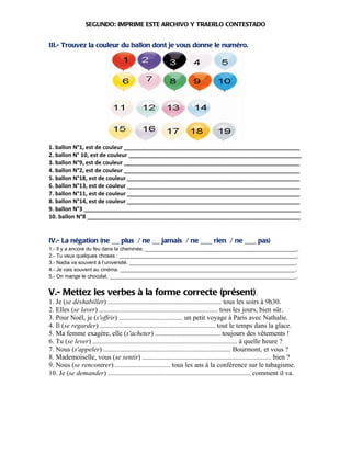 Segundo de secundaria, colegio hampton