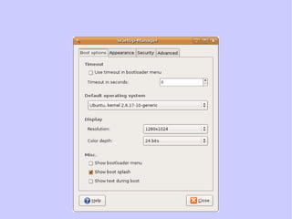 Sistema operativo – Startup Manager 