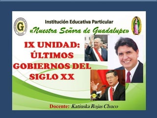 Docente: Katiuska Rojas Chuco
 