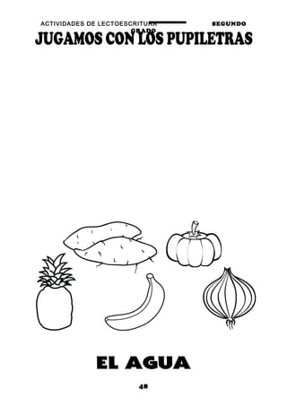 ACTIVIDADES DE LECTOESCRITURA SEGUNDO
GRADO
48
 