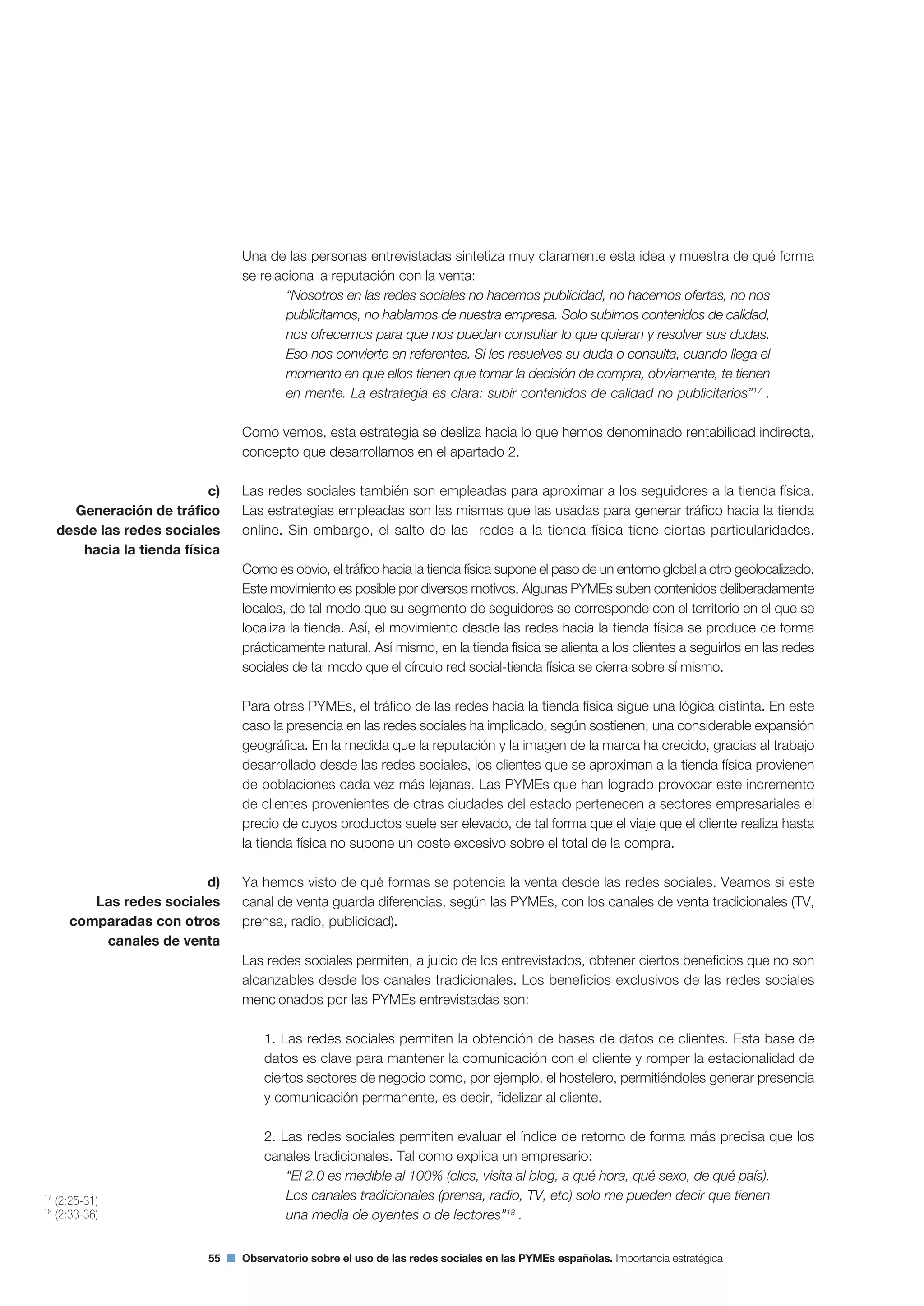 Segundo Observatorio sobre el Uso de las Redes Sociales en las Pymes españolas