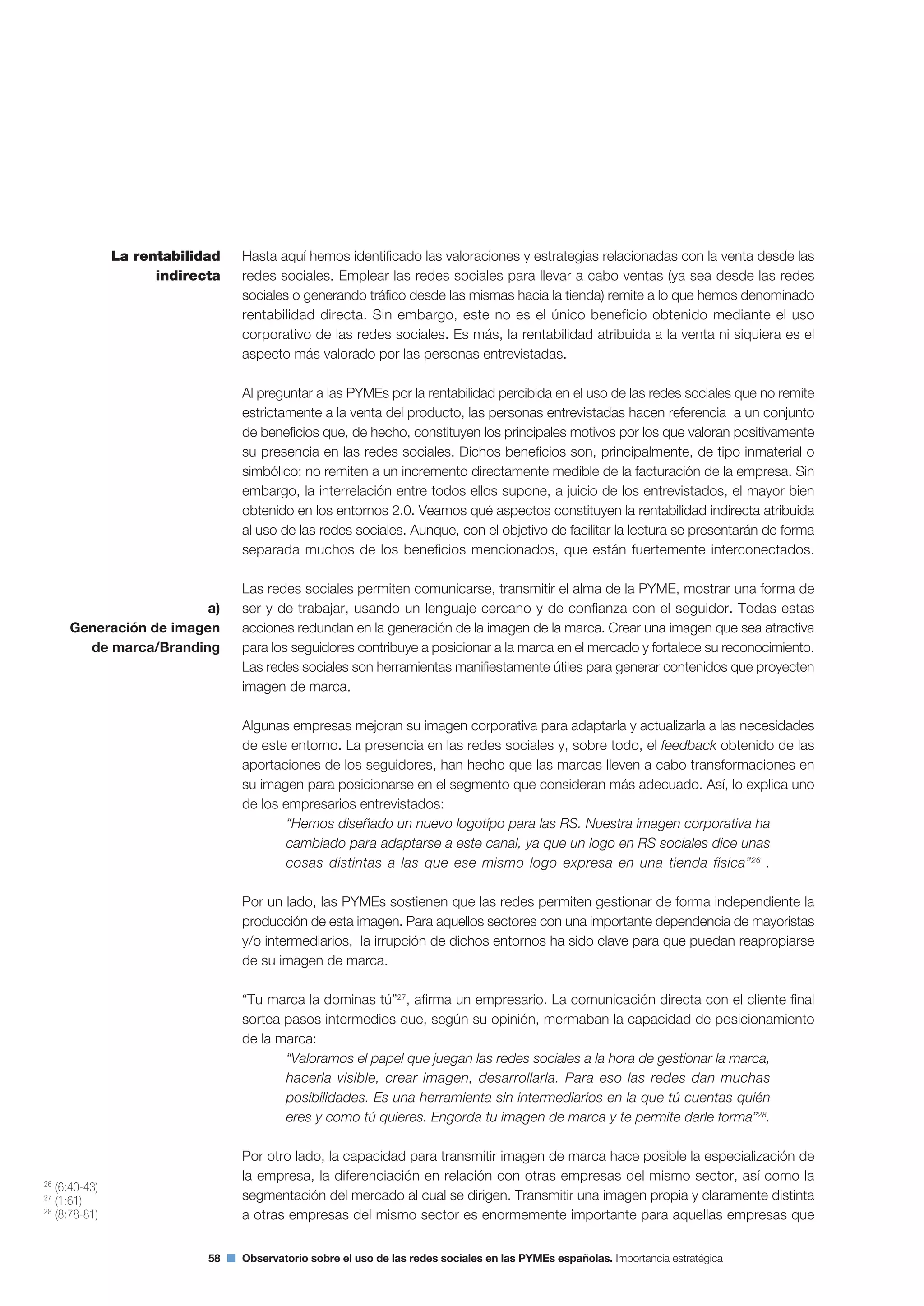 Segundo Observatorio sobre el Uso de las Redes Sociales en las Pymes españolas