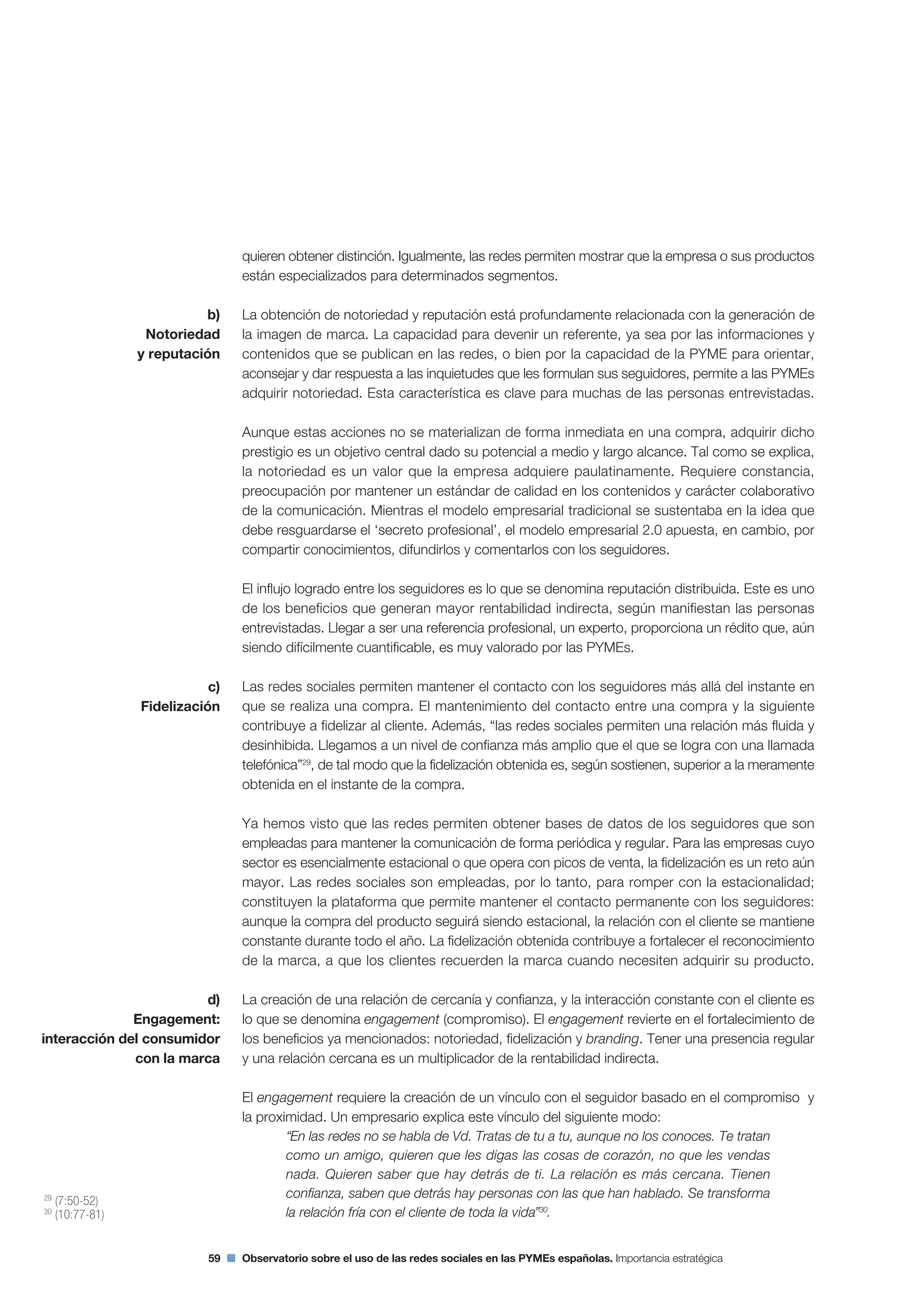 Segundo Observatorio sobre el Uso de las Redes Sociales en las Pymes españolas