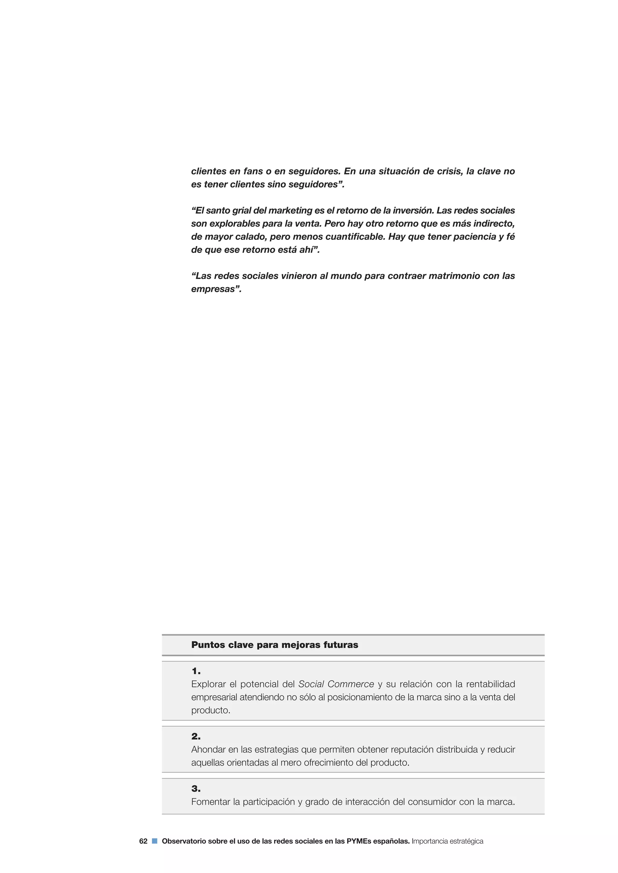 Segundo Observatorio sobre el Uso de las Redes Sociales en las Pymes españolas