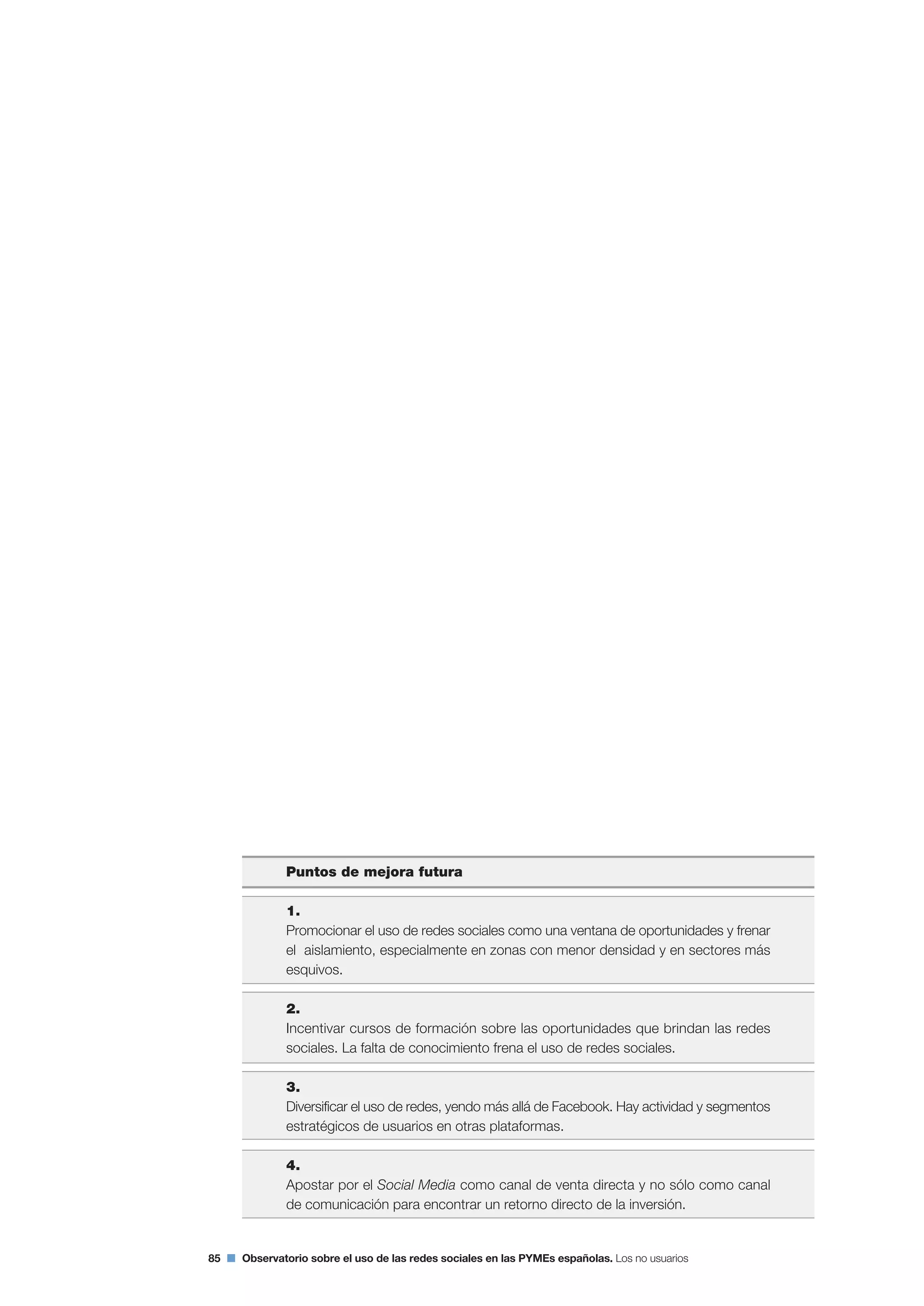 Segundo Observatorio sobre el Uso de las Redes Sociales en las Pymes españolas