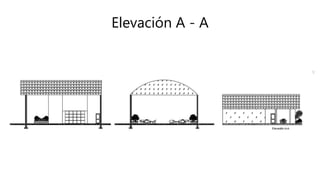 Elevación A - A
 