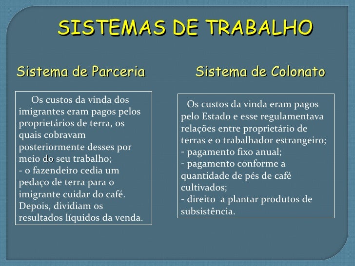 O Texto Acima Trata Do Regime Do Colonato