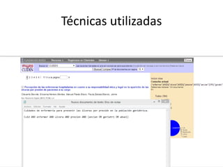 Técnicas utilizadas
 