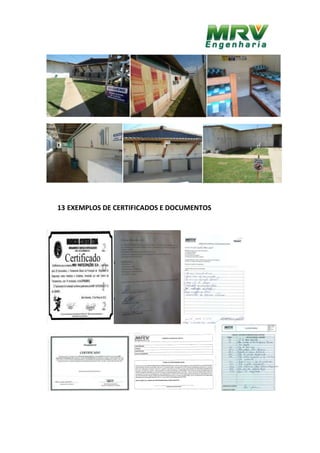 13 EXEMPLOS DE CERTIFICADOS E DOCUMENTOS
 