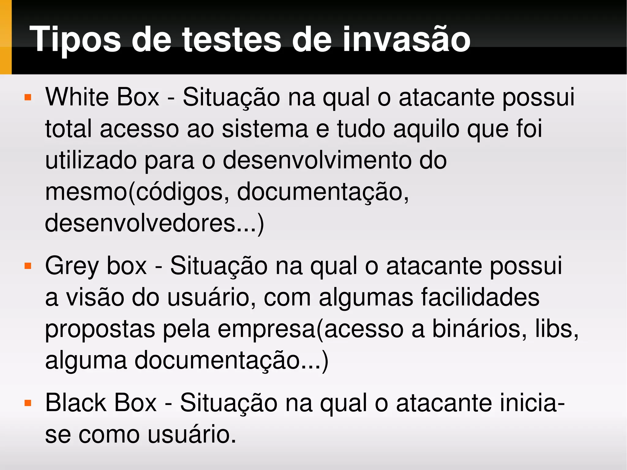 Segurança no Desenvolvimento de Software