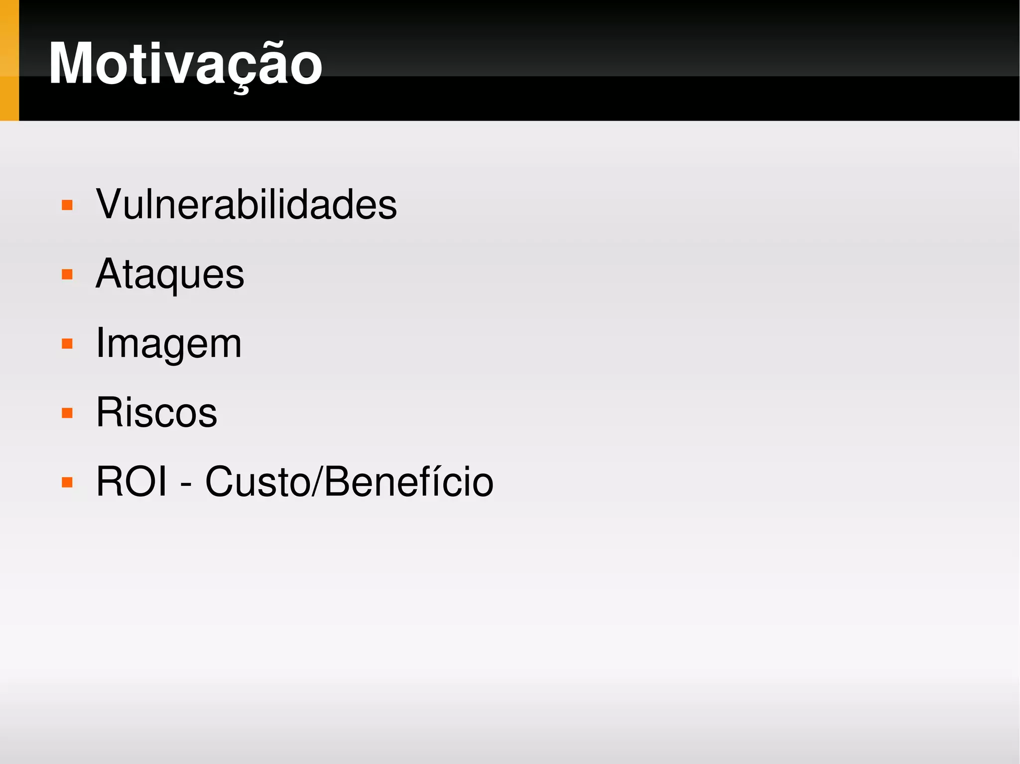 Segurança no Desenvolvimento de Software