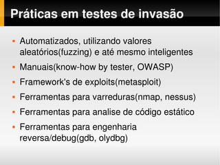 Segurança no Desenvolvimento de Software