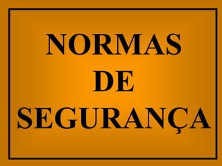 NORMAS
    DE
SEGURANÇA
 
