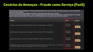 Cenários de Ameaças - Fraude como Serviço (FaaS)
 