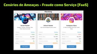 Cenários de Ameaças - Fraude como Serviço (FaaS)
 