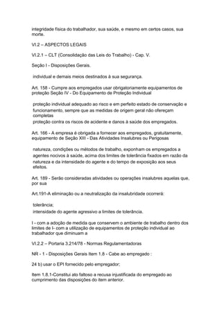 Segurança do trabalho