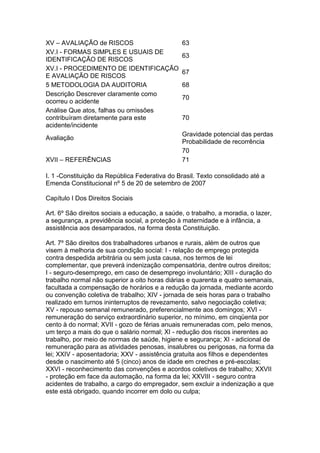 Segurança do trabalho